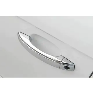 Chrome door handle covers without buttons (4 pcs, stainless steel) photo 1