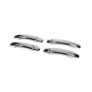 Chrome door handle covers without buttons (4 pcs, stainless steel) photo 4