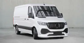Mercedes Sprinter W907/W910 2018- Front bumper with ABS grille (primed for painting) photo 7