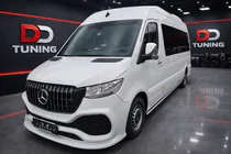 Mercedes Sprinter W907/W910 2018- Front bumper with ABS grille (primed for painting) photo 1