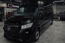 Mercedes Sprinter W907/W910 2018- Front bumper with ABS grille (primed for painting) photo 2