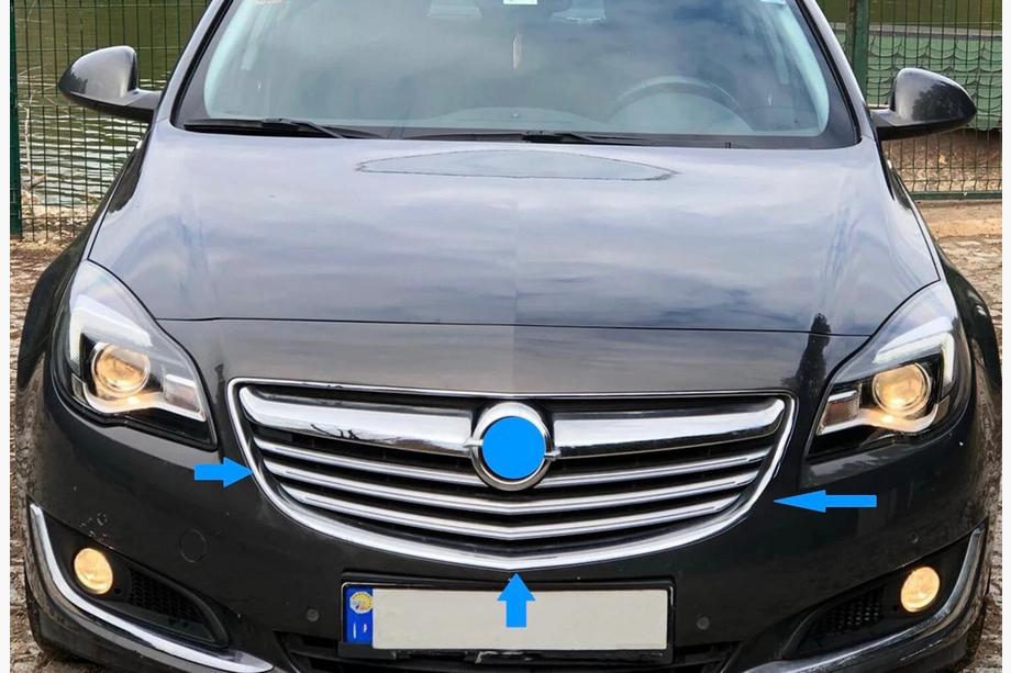 Opel Insignia 2008-2017 Chrome Grille Covers (2014-2017, Stainless Steel) Photo 3