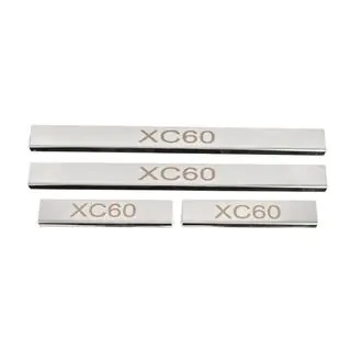 Door Sill Covers (4 pcs, Stainless Steel) Volvo XC60 2017- photo 1