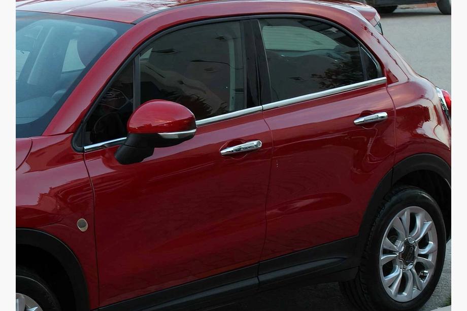 Fiat 500X 2014-2024 Window Trim Stainless Steel (4 pcs) Photo 1