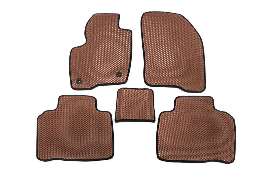 Ford Edge 2014-2024 EVA Floor Mats (Brown) Image