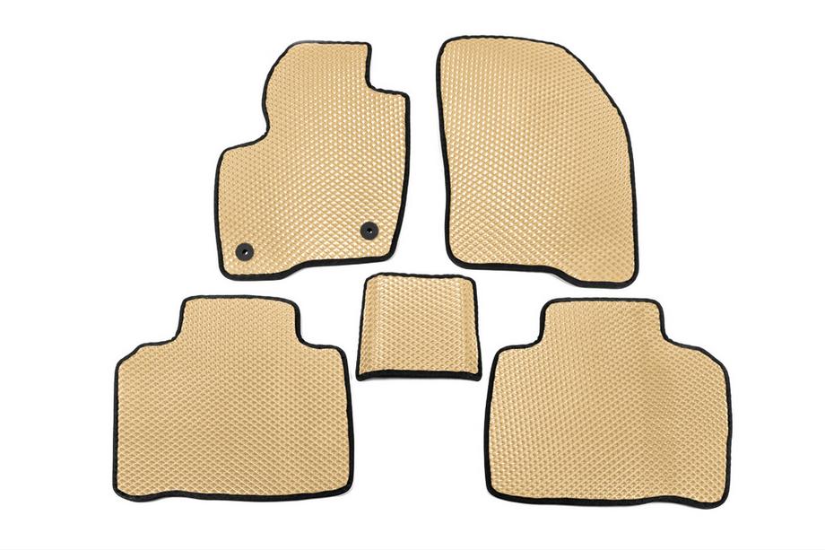 Ford Edge 2014-2024 EVA Floor Mats (Beige) Image