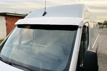 Mercedes Sprinter W907/W910 2018- Windshield visor on frame (White, 5mm) photo 1
