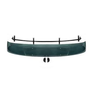 Windshield visor on frame (black gloss, semi-transparent, 5mm) Volkswagen Crafter 2006-2016 photo 1