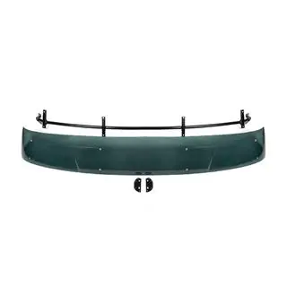 Windshield visor on frame (black gloss, semi-transparent, 5mm) photo 1