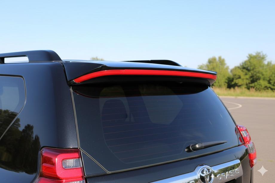 Toyota Land Cruiser Prado 150 2009-2023 Spoiler with FullLED White Image
