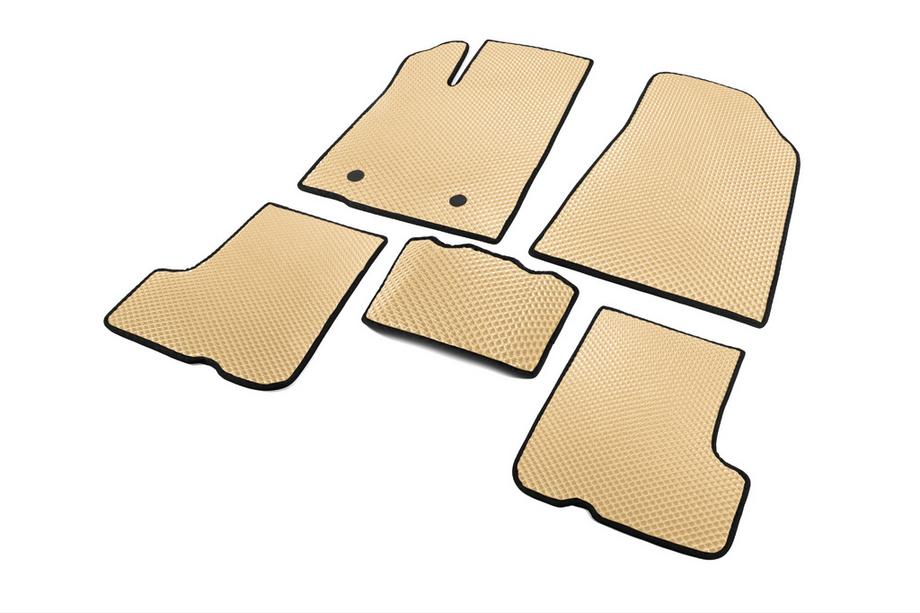 Renault Sandero 2007-2013 EVA Floor Mats (Beige) Photo 2