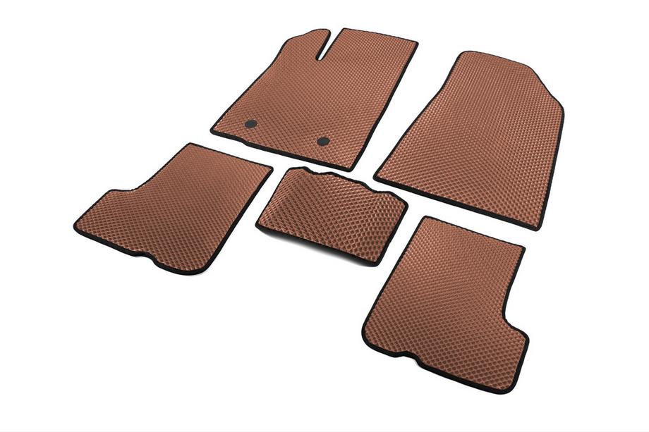Dacia Sandero 2007-2013 EVA Floor Mats (Brown) Photo 2
