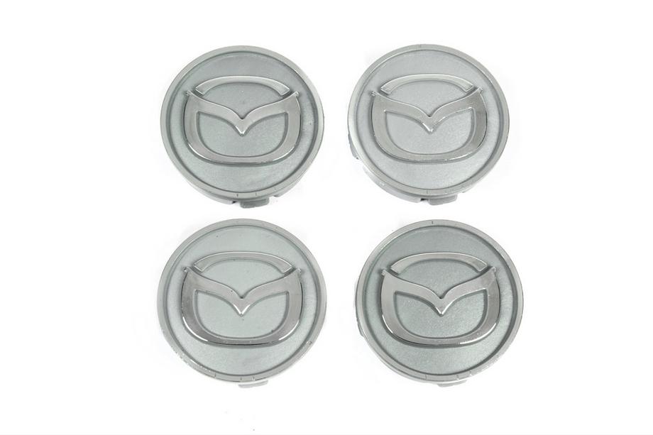 Mazda Grey wheel center caps maz5955tur-sir (59mm to 55mm, 4 pcs) Image