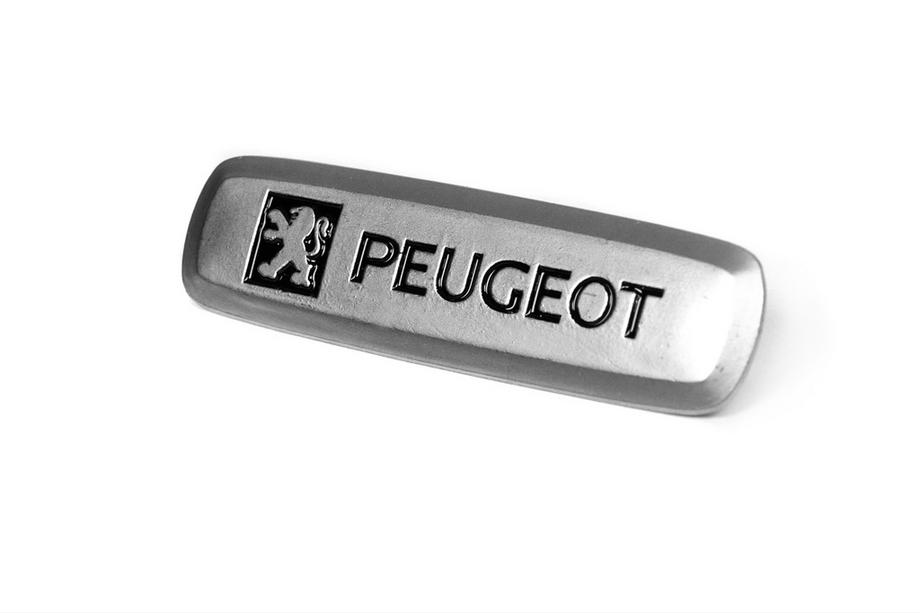 Peugeot Aluminum Badge for Car Mats (1 pc) Photo 2