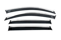 Skoda Kamiq 2019- Window deflectors with chrome trim (2019-2023, 4 pcs, Niken) photo 2
