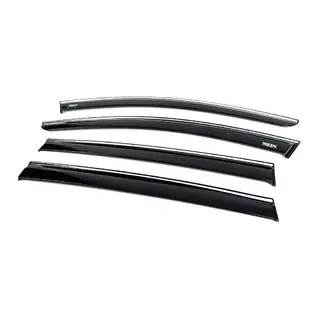 Window deflectors with chrome trim (4 pcs, Niken) photo 2