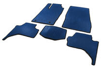 Mitsubishi L200 2015-2024 EVA floor mats (Long base, Blue) photo 2