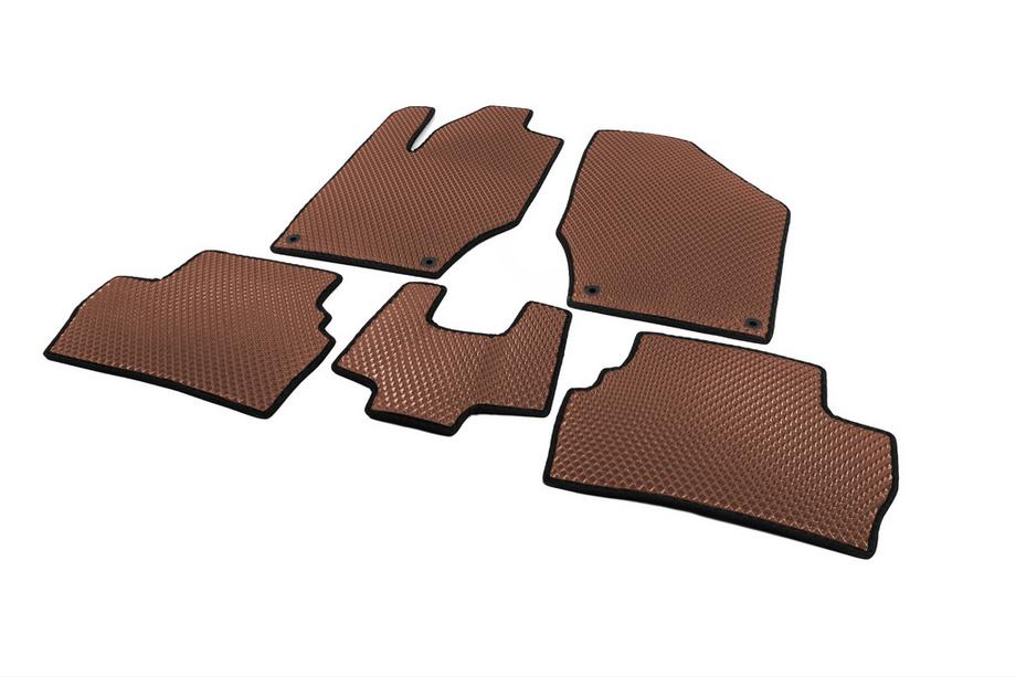 Peugeot 308 2007-2013 EVA Floor Mats (Brown) Photo 2