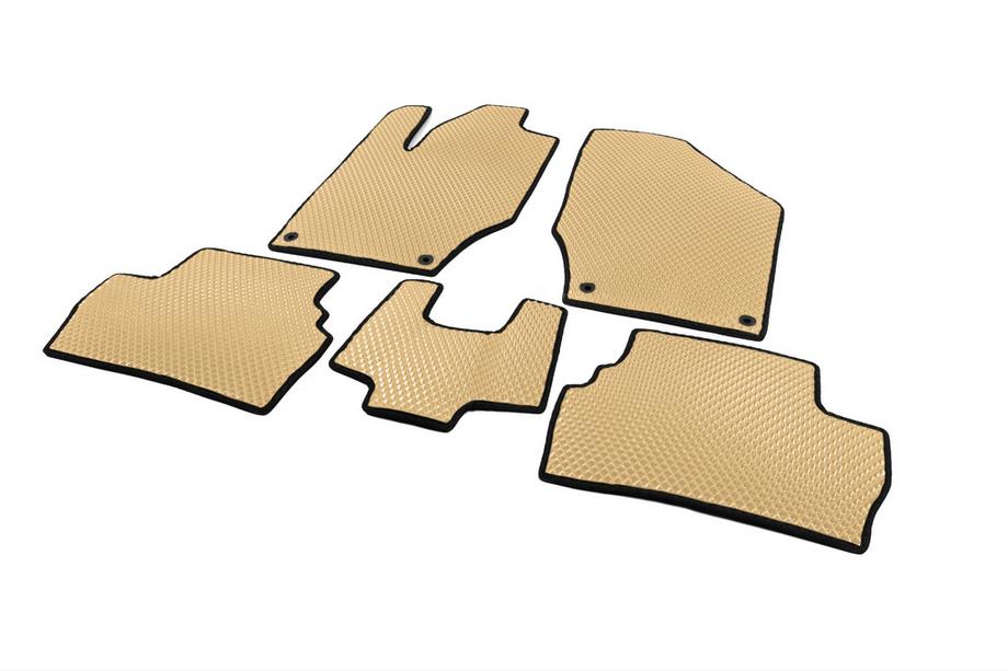 Peugeot 308 2007-2013 EVA Floor Mats (Beige) Photo 2