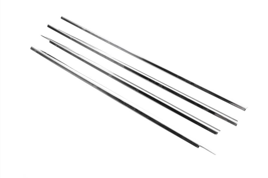 Renault Clio III 2005-2012 Exterior Window Trim Stainless Steel (4 pcs) Carmos - Turkish Stainless Steel Photo 3