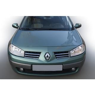 Chrome Grille Covers (Model 2004-2006, 6 pcs, Stainless Steel) Renault Megane II 2004-2009 photo 1