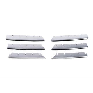 Chrome Grille Covers (Model 2004-2006, 6 pcs, Stainless Steel) Renault Megane II 2004-2009 photo 3