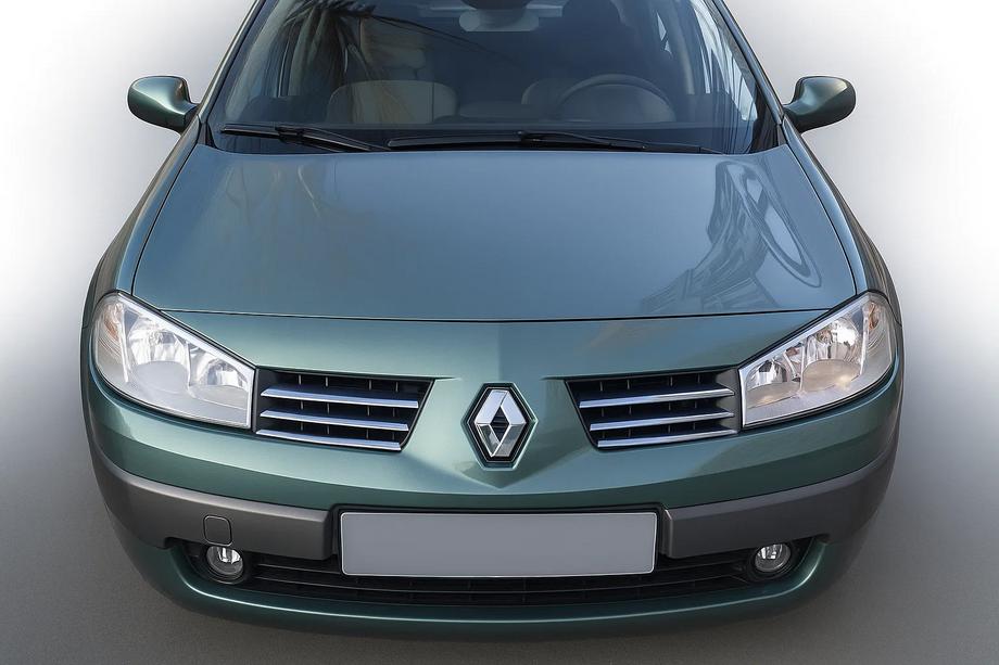 Renault Megane II 2004-2009 Chrome Grille Covers (Model 2004-2006, 6 pcs, Stainless Steel) Carmos - Turkish Stainless Steel Photo 1