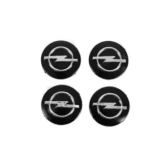 Wheel center caps 55/43mm op5543b (black, 4 pcs) photo 2