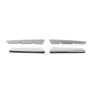 Chrome Grille Covers (Model 2006↗, 4 pcs, Stainless Steel) Renault Megane II 2004-2009 photo 2