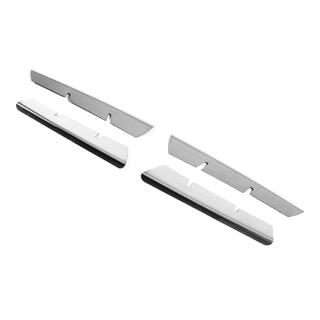 Chrome Grille Covers (Model 2006↗, 4 pcs, Stainless Steel) Renault Megane II 2004-2009 photo 3