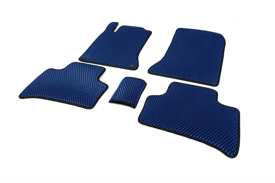 Mercedes B-class W246 2011-2018 EVA Floor Mats (2014-2018, Electric, Blue) Photo 2