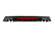 Universal Rear Diffuser DPT AMG Style V-1 (ABS) (Gray+Black) photo 1