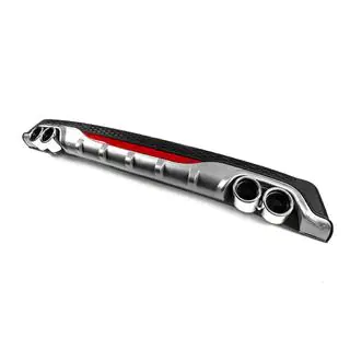 Universal Rear Diffuser DPT AMG Style V-2 (ABS) (Grey+Black Gloss) photo 2