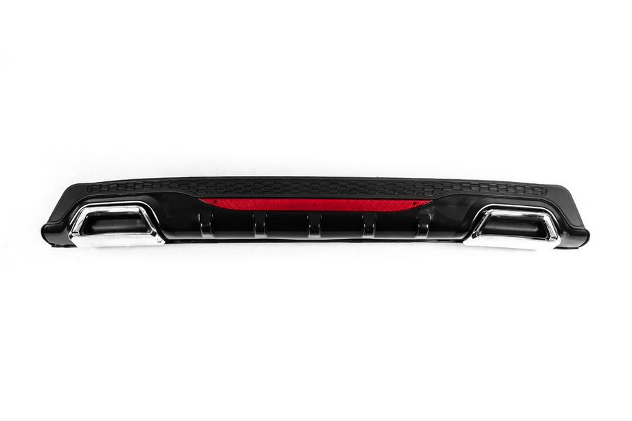 Universal Rear Diffuser DPT AMG Style V-3 (ABS) (Gloss Black) Image