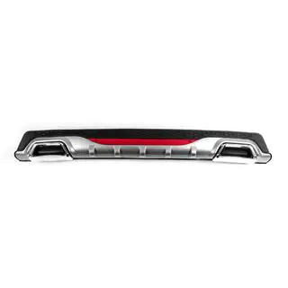 Universal Rear Diffuser DPT AMG Style V-4 (ABS) (Grey+Black Gloss) photo 1