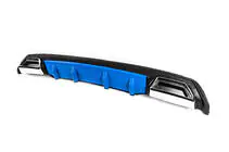 Universal Rear Diffuser DPT V-3 (ABS) (Blue+Black Gloss) photo 2