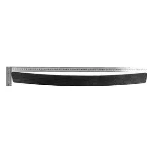 Universal Rear Bumper Protector DPT V-1 (ABS) (75cm, Matte Black) photo 4