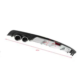 Universal rear diffuser DPT V-6 (grey + matte black) photo 4