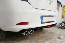Universal rear diffuser DPT V-7 (ABS) (matte black) photo 8