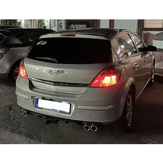 Universal rear diffuser DPT V-7 (ABS) (matte black) photo 3