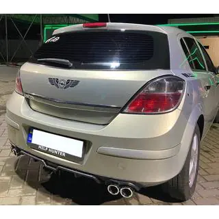 Universal rear diffuser DPT V-7 (ABS) (matte black) photo 2
