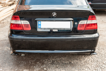 Universal Flap Rear Bumper Cover DPT (ABS) (2pcs) (Gloss Black) photo 13