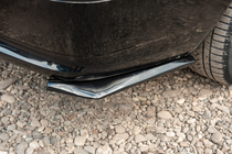 Universal Flap Rear Bumper Cover DPT (ABS) (2pcs) (Gloss Black) photo 2