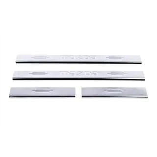 Door Sill Cover Carmos (4 pcs, Stainless Steel) V-1 Mazda 6 2008-2012 photo 1
