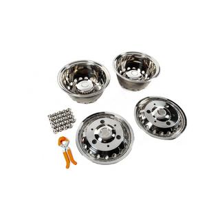 Stainless Steel Wheel Covers Exclusive V3 (2-ring design, 4 pcs) Mercedes Sprinter W907/W910 2018- photo 2