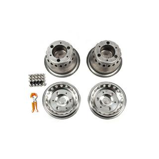 Stainless Steel Wheel Covers Exclusive V3 (2-ring design, 4 pcs) Mercedes Sprinter W907/W910 2018- photo 4