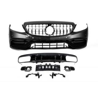 Body kit with diffuser for Coupe (AMG C63-design 2018-2021) Mercedes C-сlass W205 2014-2021 photo 1