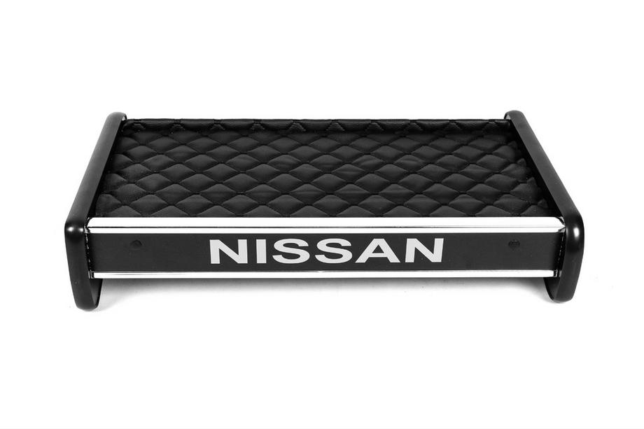 Nissan Primastar 2002-2014 Dashboard Shelf (2001-2010, Black with Black Stitching) Image