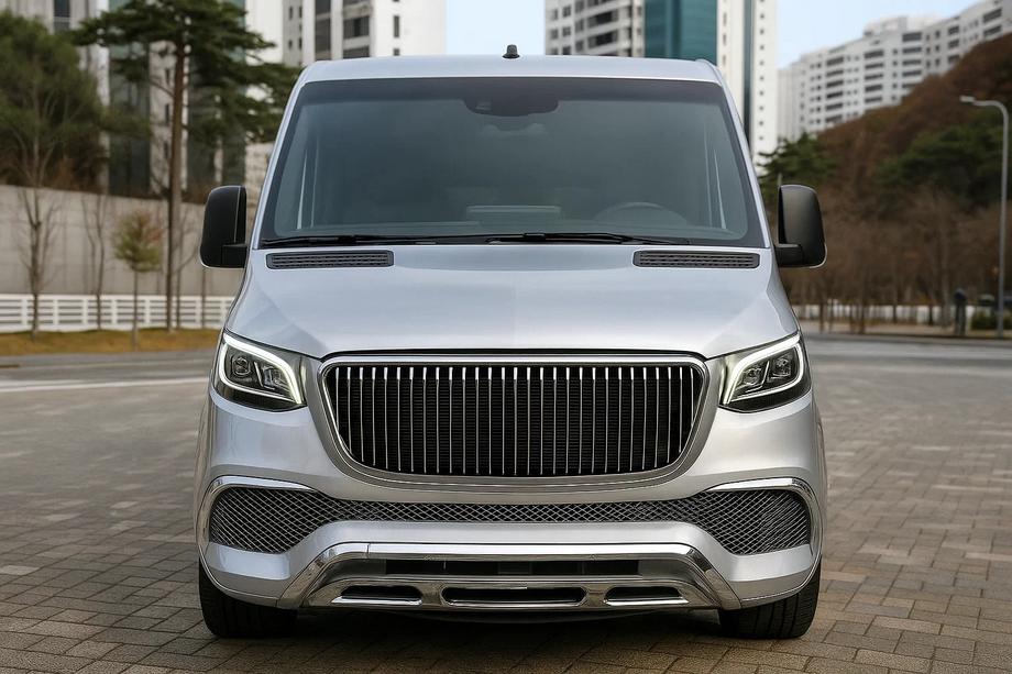 Mercedes Sprinter W907/W910 2018- Front bumper with grille (Maybach) Image