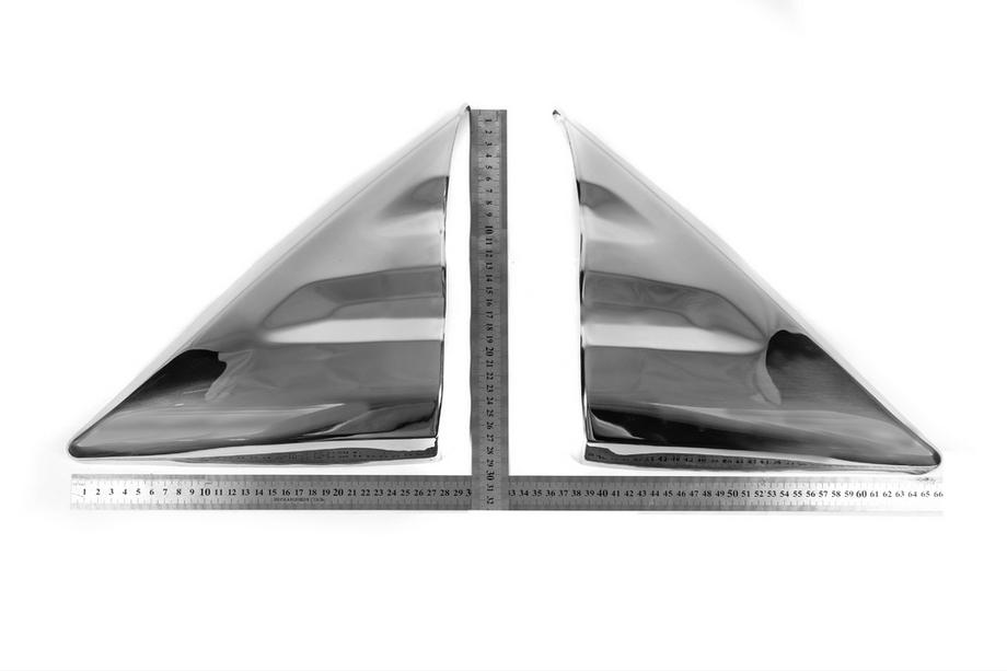 Ford Transit 2014- Mirror Covers Carmos (2 pcs, Stainless Steel) Photo 4